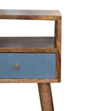 Mini Blue Hand Painted Bedside - Artisan Furniture - Flyclothing LLC