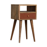 Mini Brick Red Hand Painted Bedside - Artisan Furniture - Flyclothing LLC