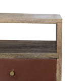 Mini Brick Red Hand Painted Bedside - Artisan Furniture - Flyclothing LLC