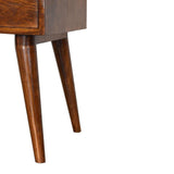 Modern Chestnut Solid Wood Bedside - Artisan Furniture - Flyclothing LLC