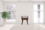 Modern Chestnut Solid Wood Bedside - Artisan Furniture - Flyclothing LLC