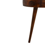 Chestnut Semi Circle Bedside - Artisan Furniture - Flyclothing LLC
