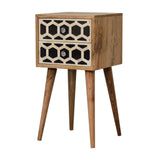 Mini Bone Inlay 2 Drawer Bedside - Artisan Furniture - Flyclothing LLC