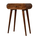 Mini Round Chestnut Console - Artisan Furniture