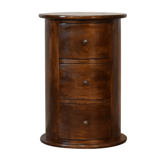 Artisan 3 Drawer Chestnut Drum - Artisan Furniture - Flyclothing LLC