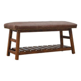 Buffalo Hide Hallway Bench - Artisan Furniture - Flyclothing LLC