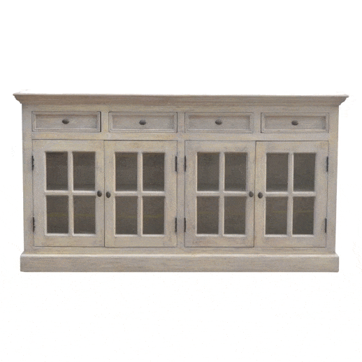 Stone Acid Wash Glazed Sideboard - Artisan Furniture - Flyclothing LLC