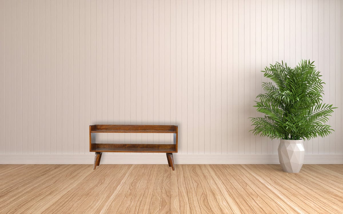 Chestnut Nordic Storage Bench - Artisan Furniture