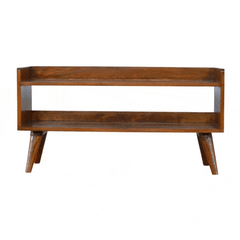 Chestnut Nordic Storage Bench - Artisan Furniture