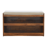 Mud Linen Pull out Shoe Bench - Artisan Furniture - Flyclothing LLC