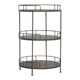 Industrial Round Butler Tray Table - Artisan Furniture - Flyclothing LLC