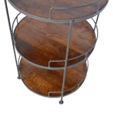 Industrial Round Butler Tray Table - Artisan Furniture - Flyclothing LLC
