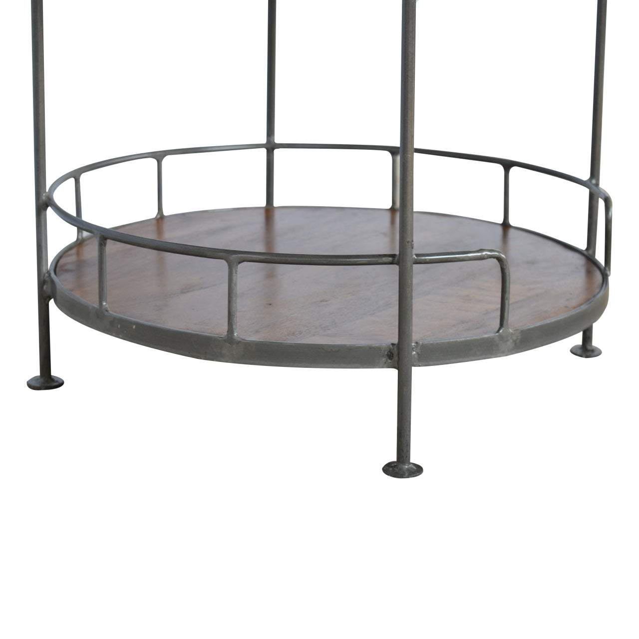 Industrial Round Butler Tray Table - Artisan Furniture - Flyclothing LLC