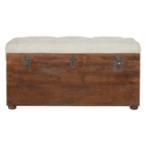 White Linen Storage Trunk - Artisan Furniture - Flyclothing LLC