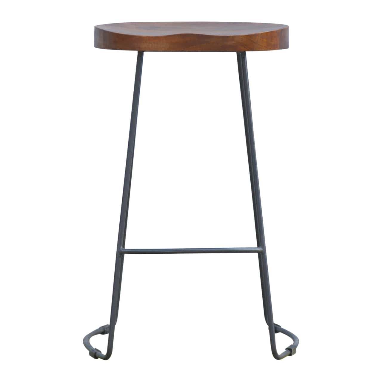 Industrial Chunky Bar Stool - Artisan Furniture - Flyclothing LLC