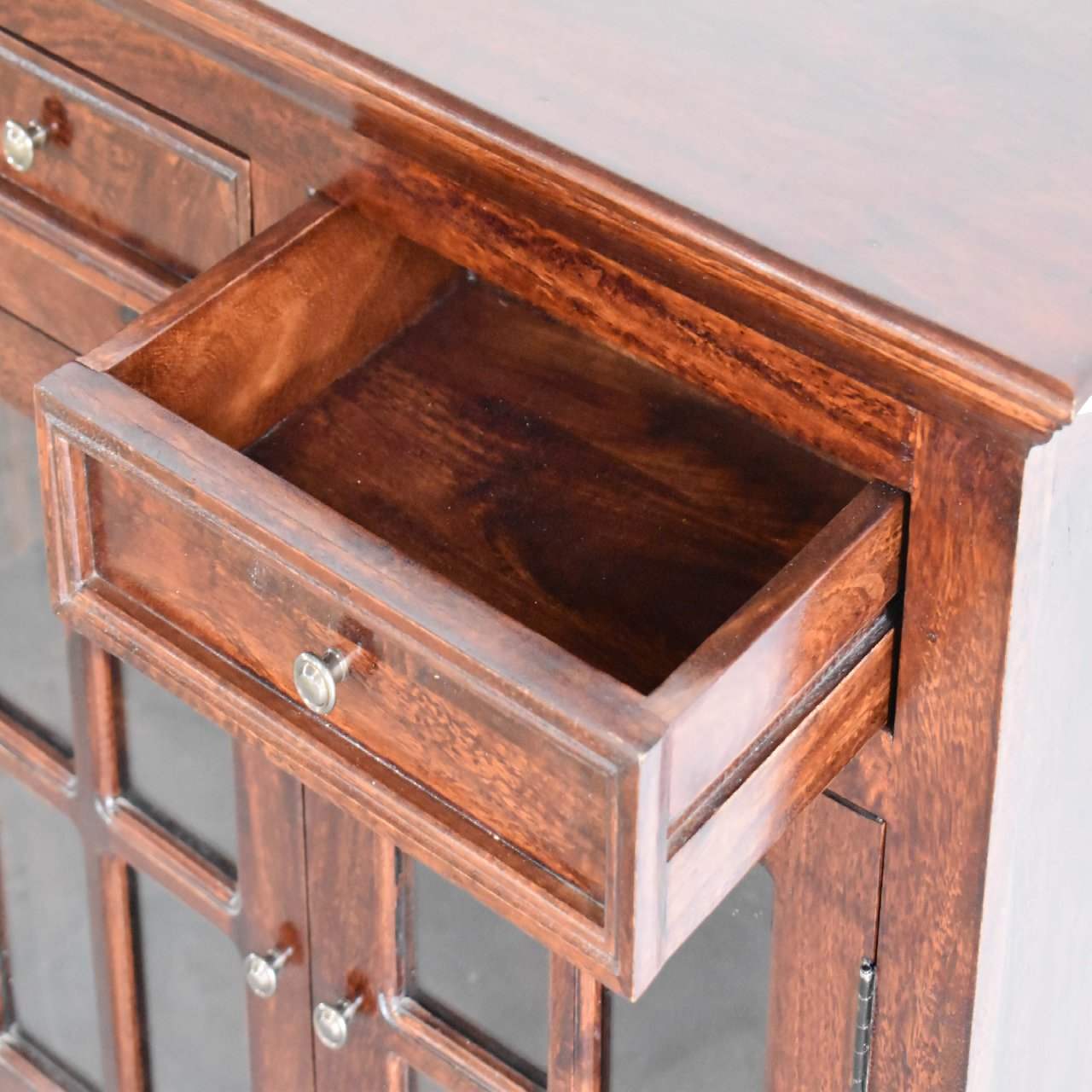Large Cherry Glazed Sideboard - Artisan Furniture - Flyclothing LLC
