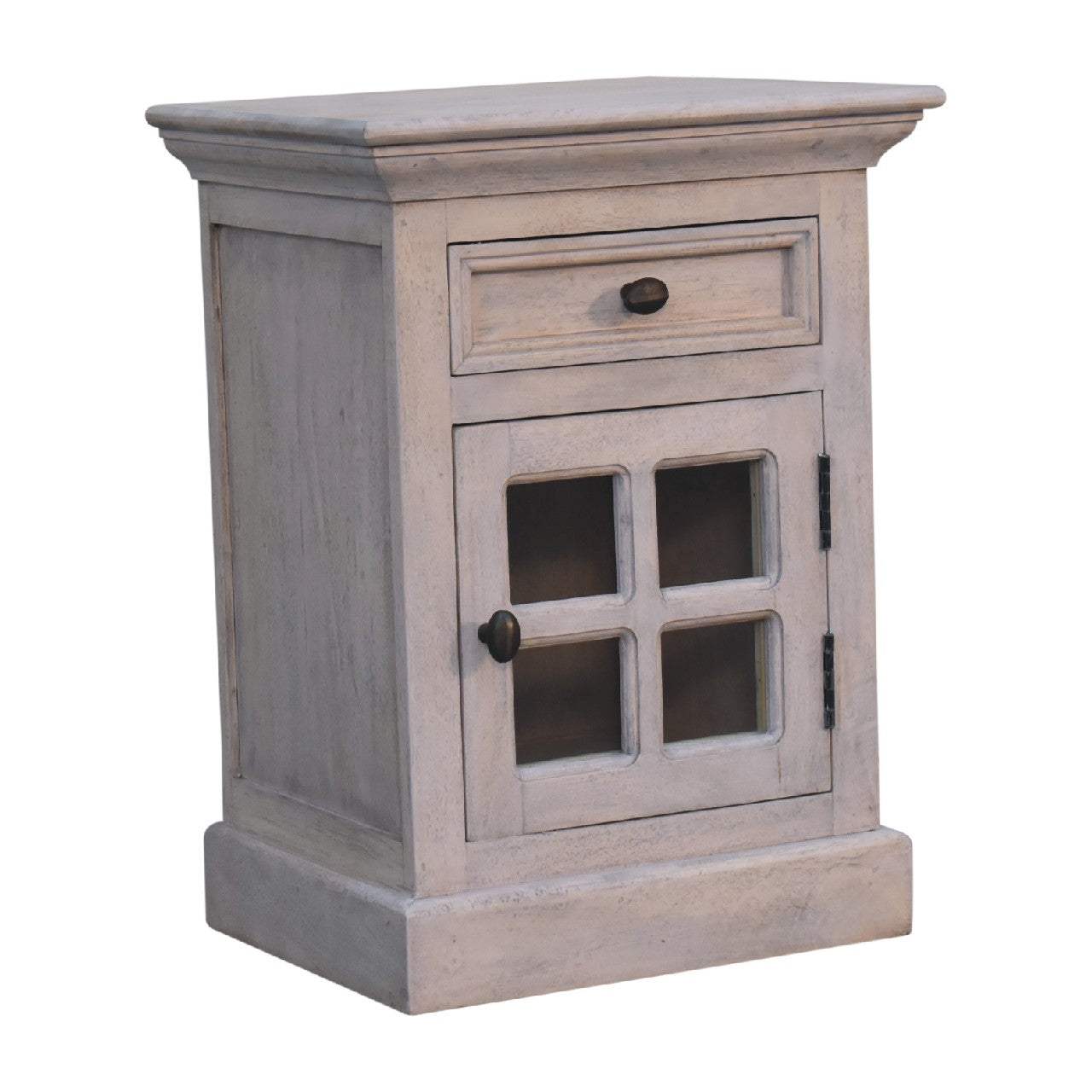 Glazed Stone Bedside - Artisan Furniture - Flyclothing LLC