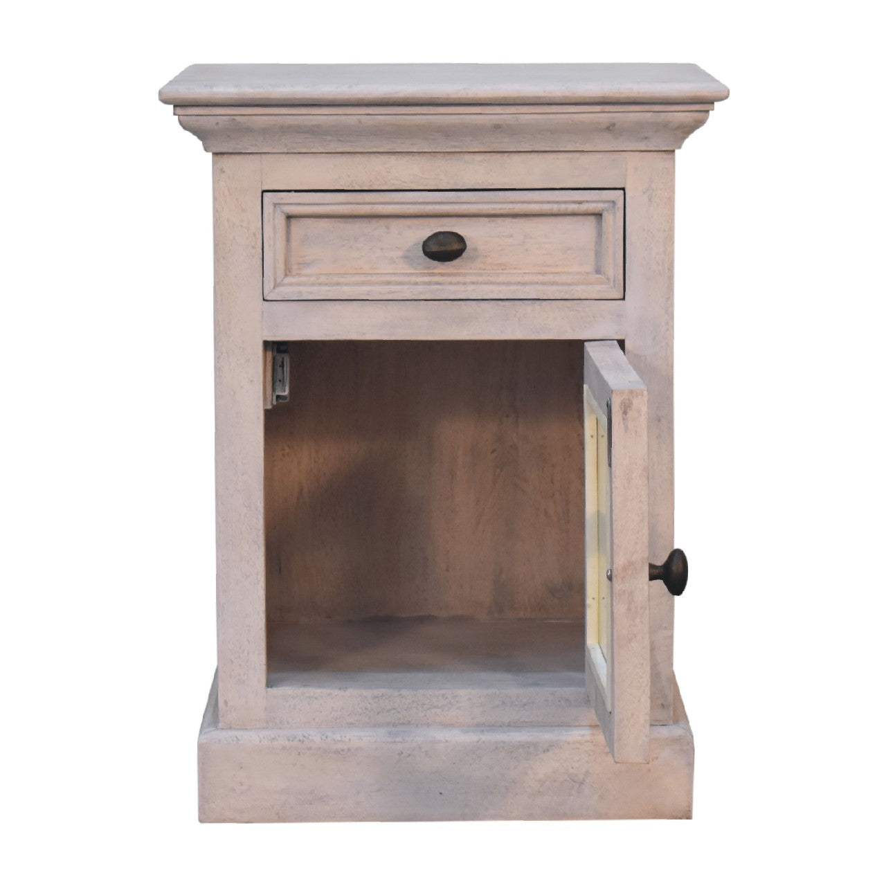 Glazed Stone Bedside - Artisan Furniture - Flyclothing LLC