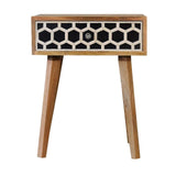 Bone Inlay Tapered Bedside - Artisan Furniture - Flyclothing LLC