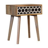 Bone Inlay Tapered Bedside - Artisan Furniture - Flyclothing LLC