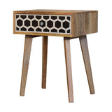 Bone Inlay Tapered Bedside - Artisan Furniture - Flyclothing LLC
