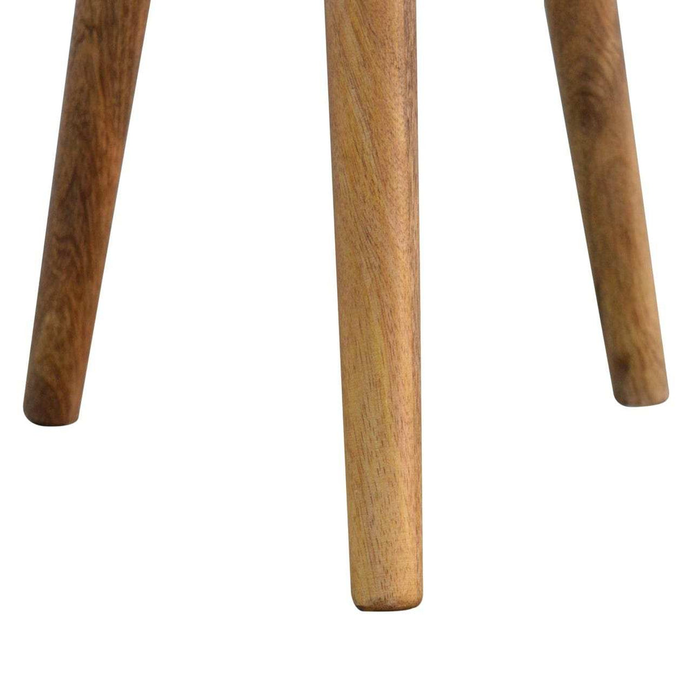 Artisan Bone Inlay Tripod Stool - Artisan Furniture - Flyclothing LLC