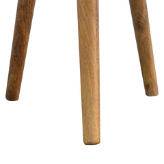 Artisan Bone Inlay Tripod Stool - Artisan Furniture