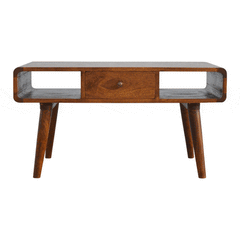 Curved Chestnut Coffee Table - Artisan Furniture