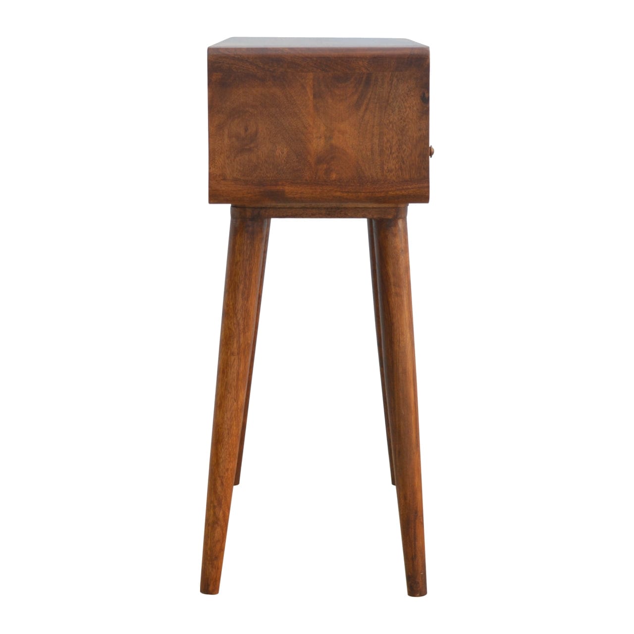 Curved Chestnut Console Table - Artisan Furniture