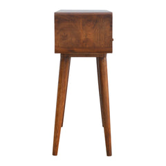 Curved Chestnut Console Table - Artisan Furniture