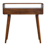 Curved Chestnut Console Table - Artisan Furniture - Flyclothing LLC