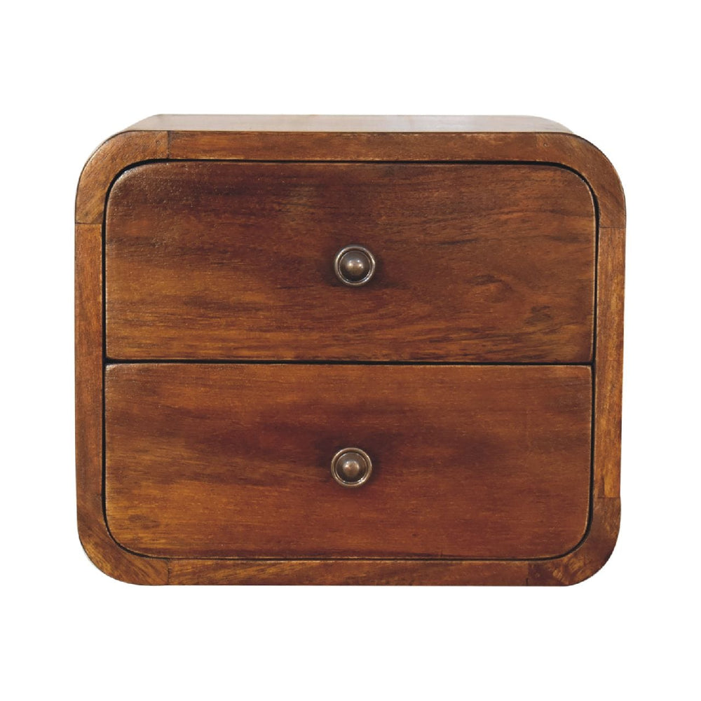 Floating Mini Chestnut Bedside - Artisan Furniture