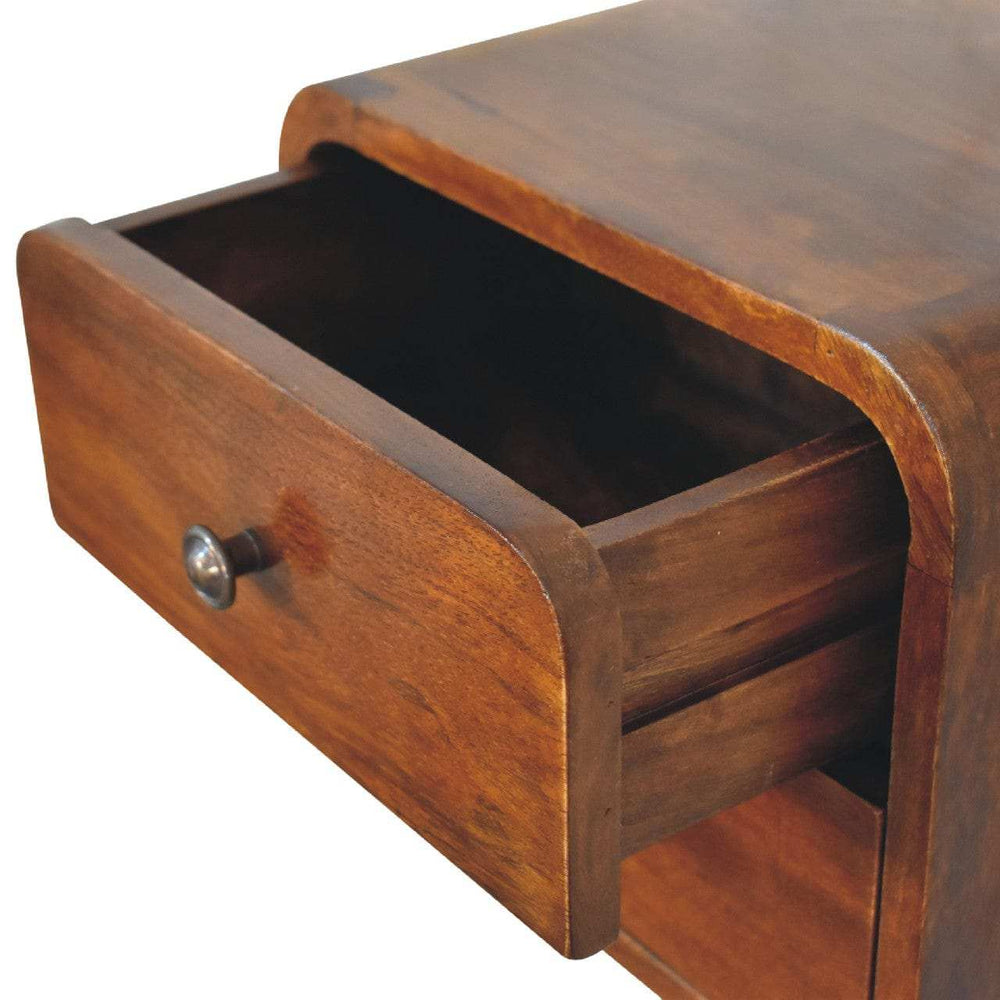 Floating Mini Chestnut Bedside - Artisan Furniture - Flyclothing LLC