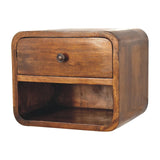 Mini Curve Floating Bedside - Artisan Furniture