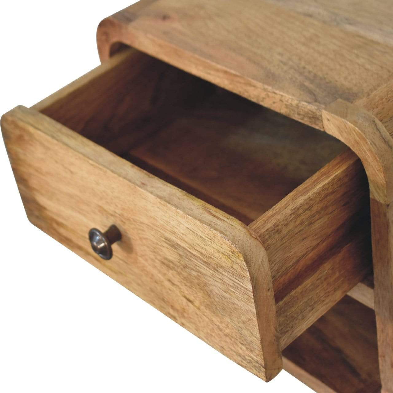 Mini Oak-ish Floating Open Bedside - Artisan Furniture - Flyclothing LLC