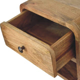 Mini Oak-ish Floating Open Bedside - Artisan Furniture - Flyclothing LLC