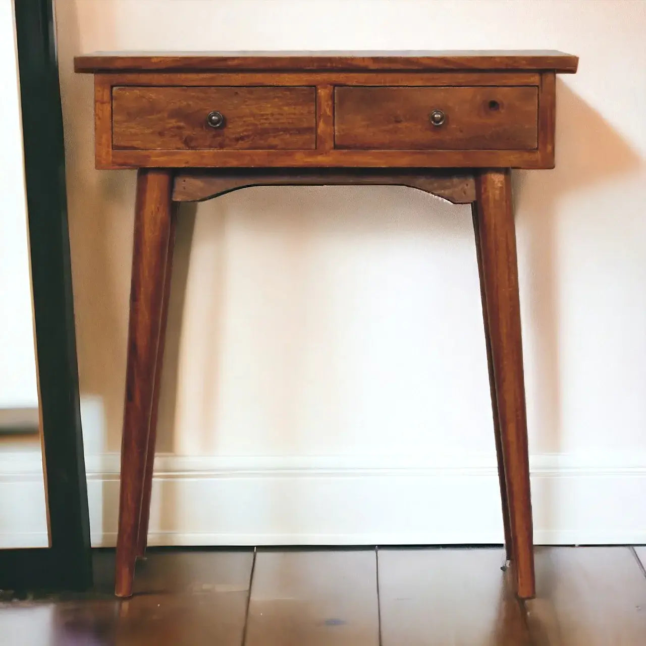 Mini Chestnut Hallway Console - Artisan Furniture - Flyclothing LLC