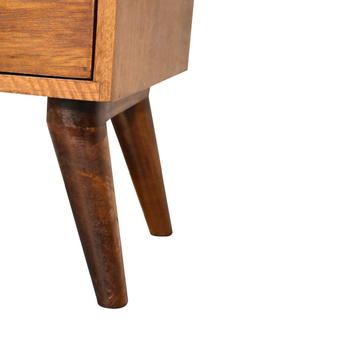 4 Drawer Multi Chestnut Bedside - Artisan Furniture - Flyclothing LLC