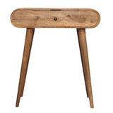 Mini Oak-ish Round Dressing Table - Artisan Furniture - Flyclothing LLC
