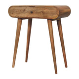 Mini Oak-ish Round Dressing Table - Artisan Furniture - Flyclothing LLC