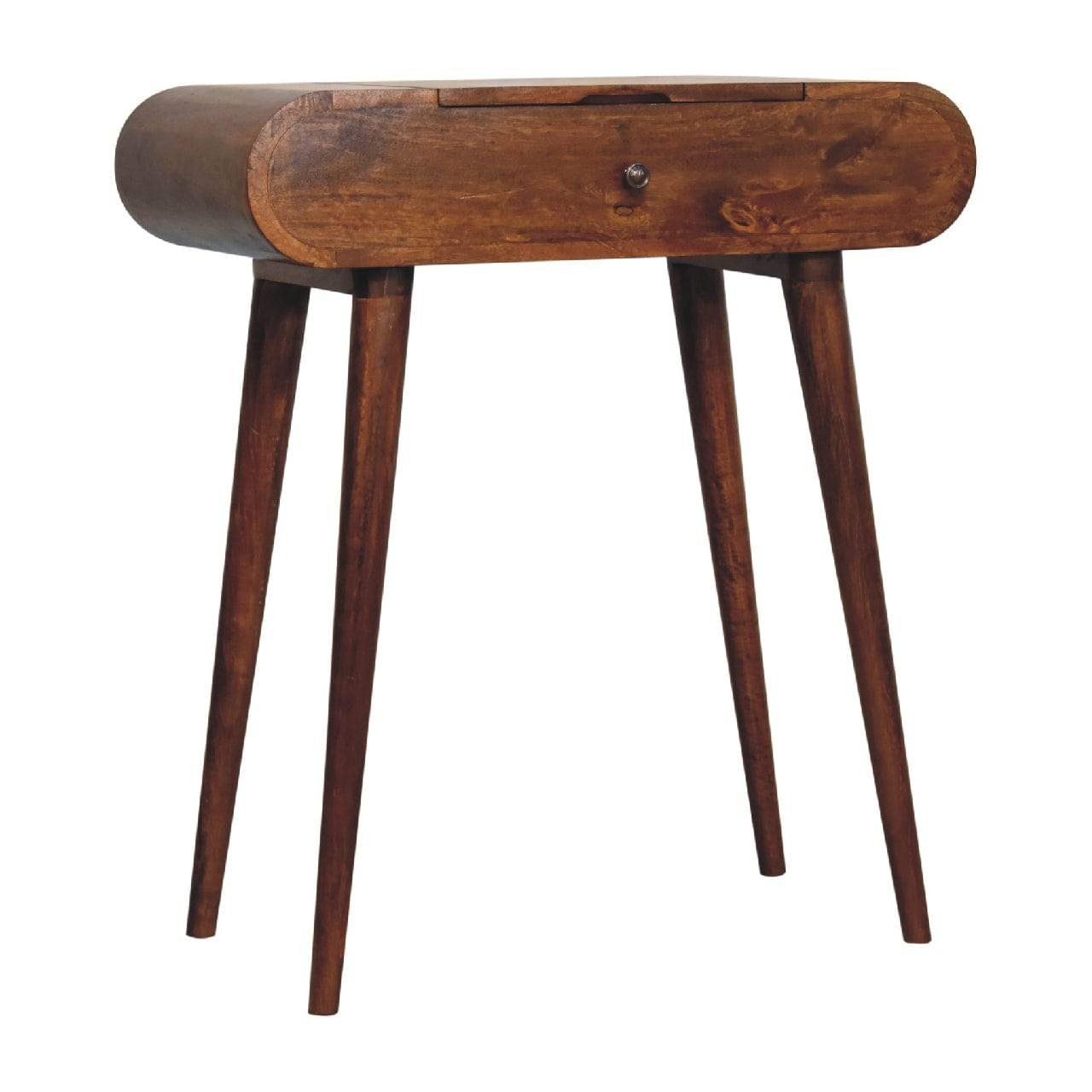 Mini Round Chestnut Fold Vanity - Artisan Furniture - Flyclothing LLC