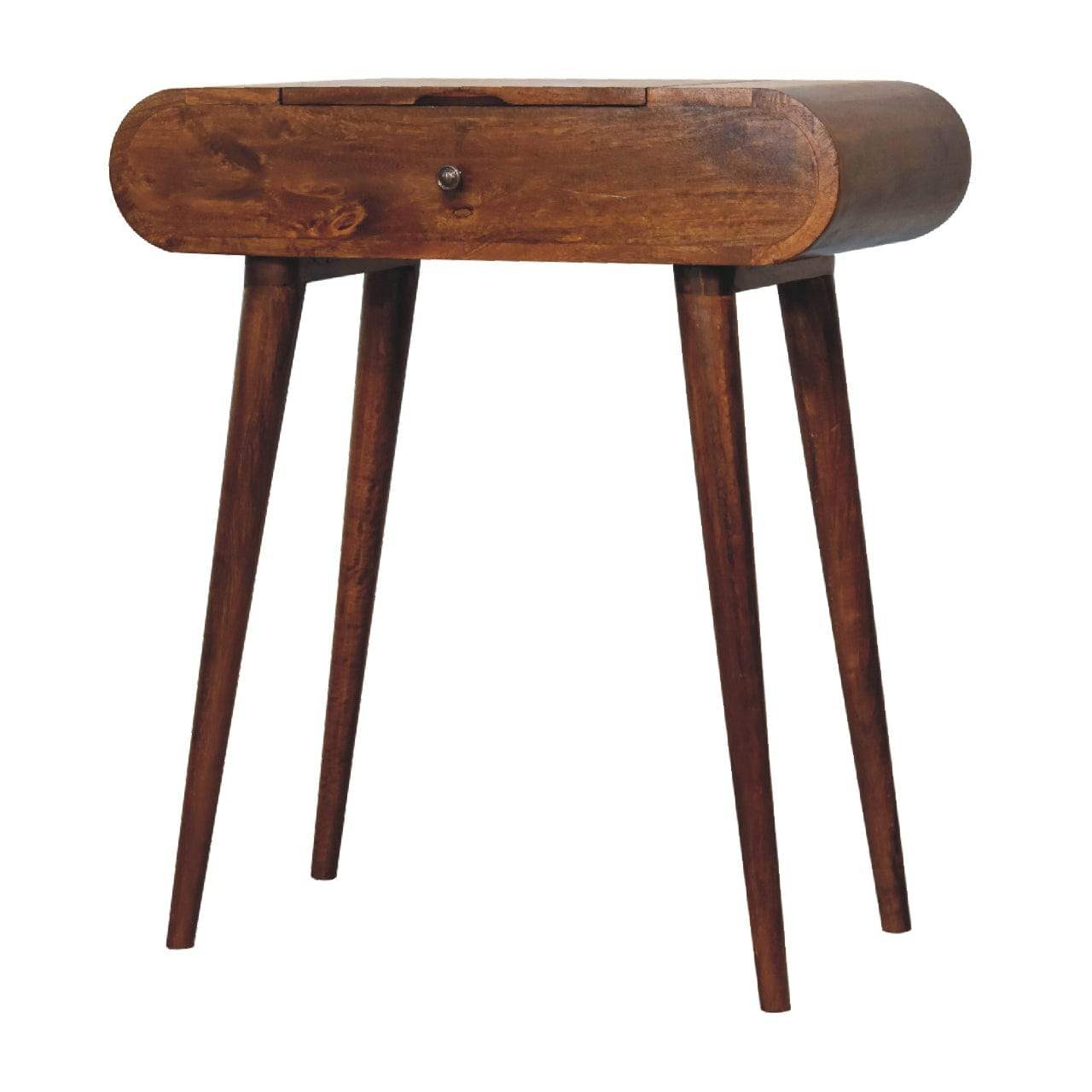 Mini Round Chestnut Fold Vanity - Artisan Furniture - Flyclothing LLC