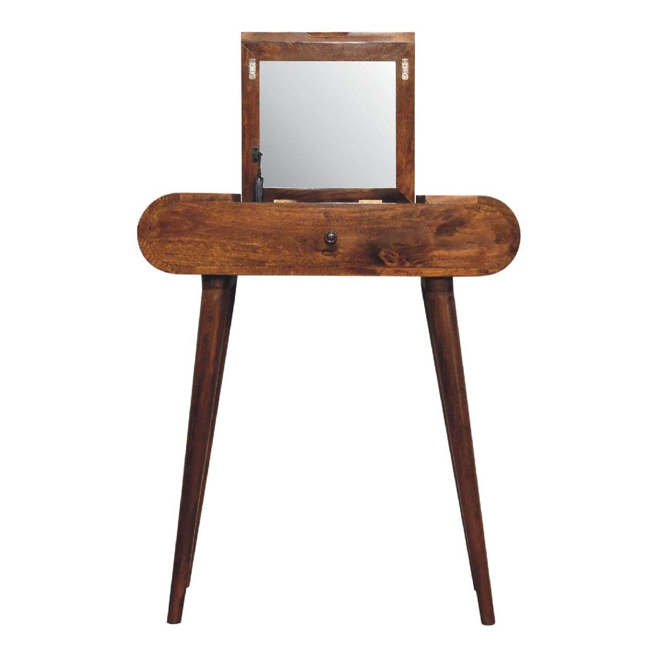Mini Round Chestnut Fold Vanity - Artisan Furniture - Flyclothing LLC