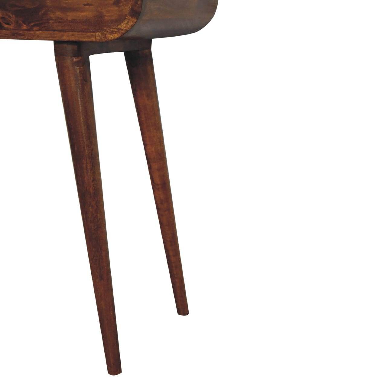 Mini Round Chestnut Fold Vanity - Artisan Furniture - Flyclothing LLC