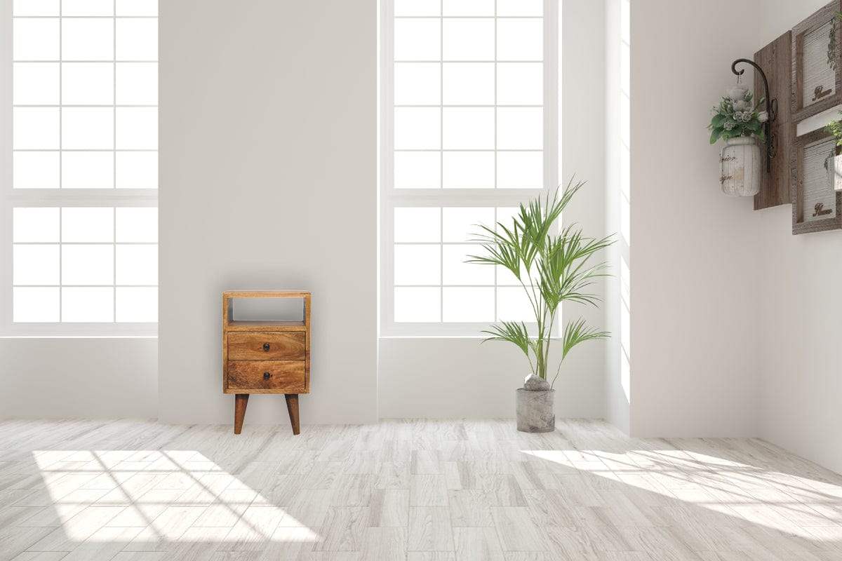 Mini Oak-ish Classic Open Bedside - Artisan Furniture - Flyclothing LLC
