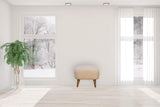 Boucle Cream Square Footstool - Artisan Furniture - Flyclothing LLC