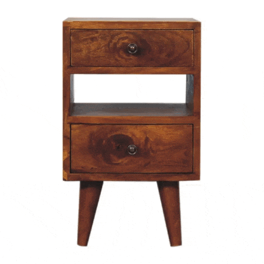 Mini Classic Multi Chestnut Bedside - Artisan Furniture - Flyclothing LLC