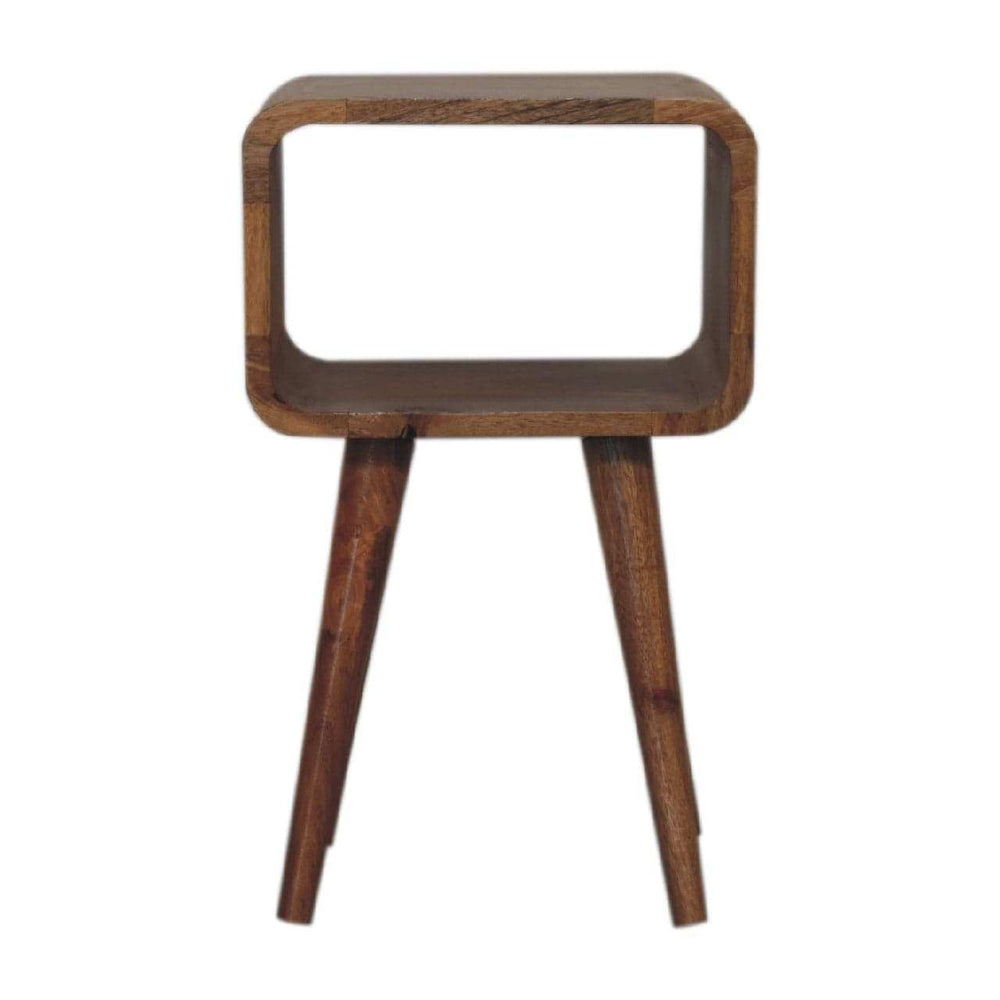 Mini Curved Open Bedside - Artisan Furniture - Flyclothing LLC