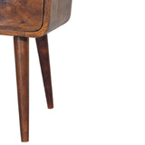 Mini Chestnut Curve Open Bedside - Artisan Furniture - Flyclothing LLC
