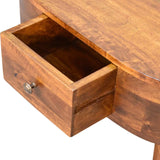 Mini Chestnut Rounded Coffee Table - Artisan Furniture - Flyclothing LLC